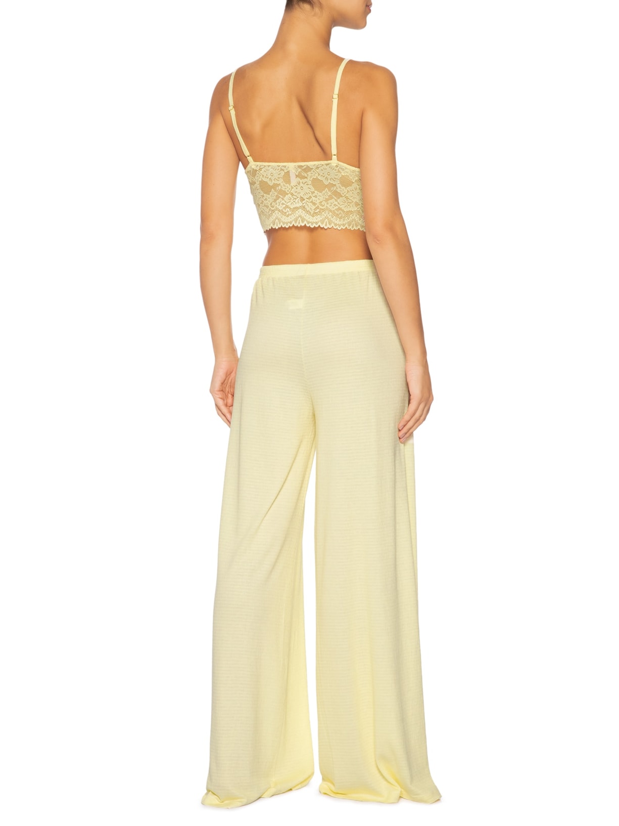 Pijama Feminino Longo Trio Anarruga Bahia Amarelo Jogê