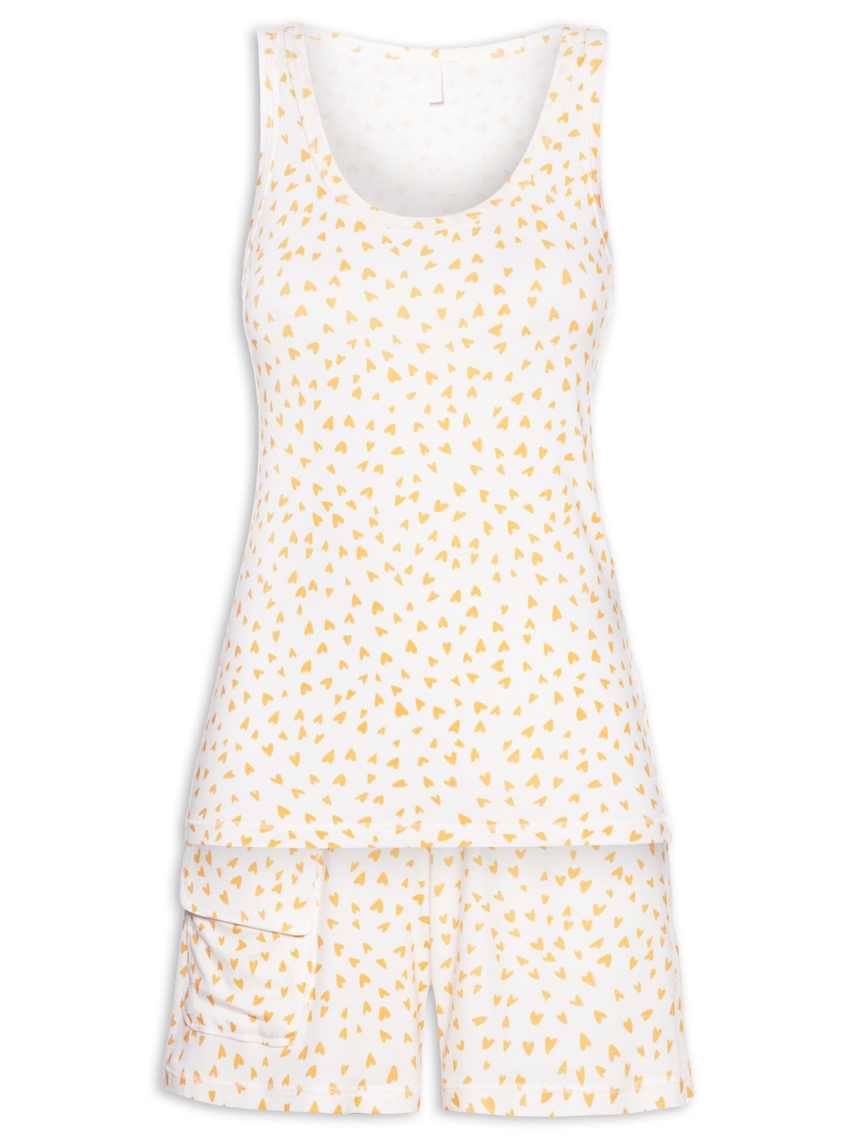 Pijama Feminino Regular Malha Key West - Off White