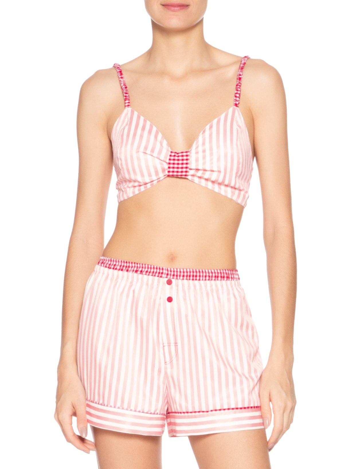 Pijama Feminino Trio Tricoline Aurora Rosa Jogê