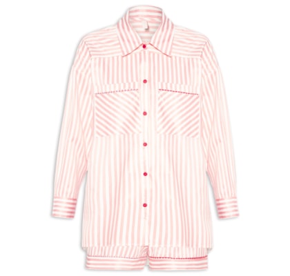 Pijama Feminino Trio Tricoline Aurora - Rosa