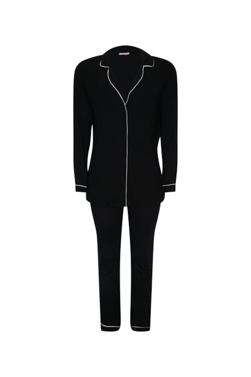 Pijama Longo Classic - Preto