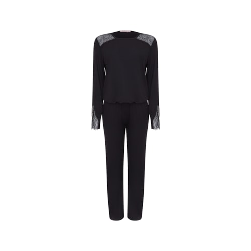 Pijama Longo Nuit - Preto