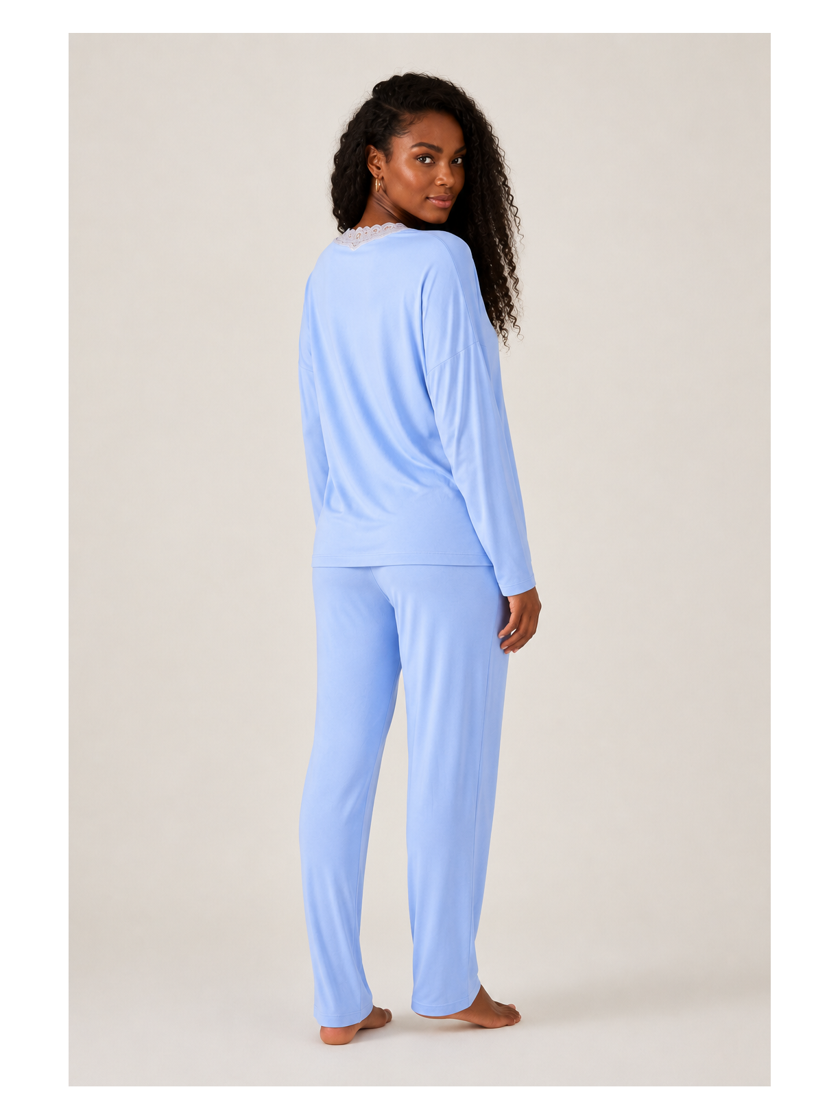 Pijama Longo Sweet Baby Blue Azul Suntime