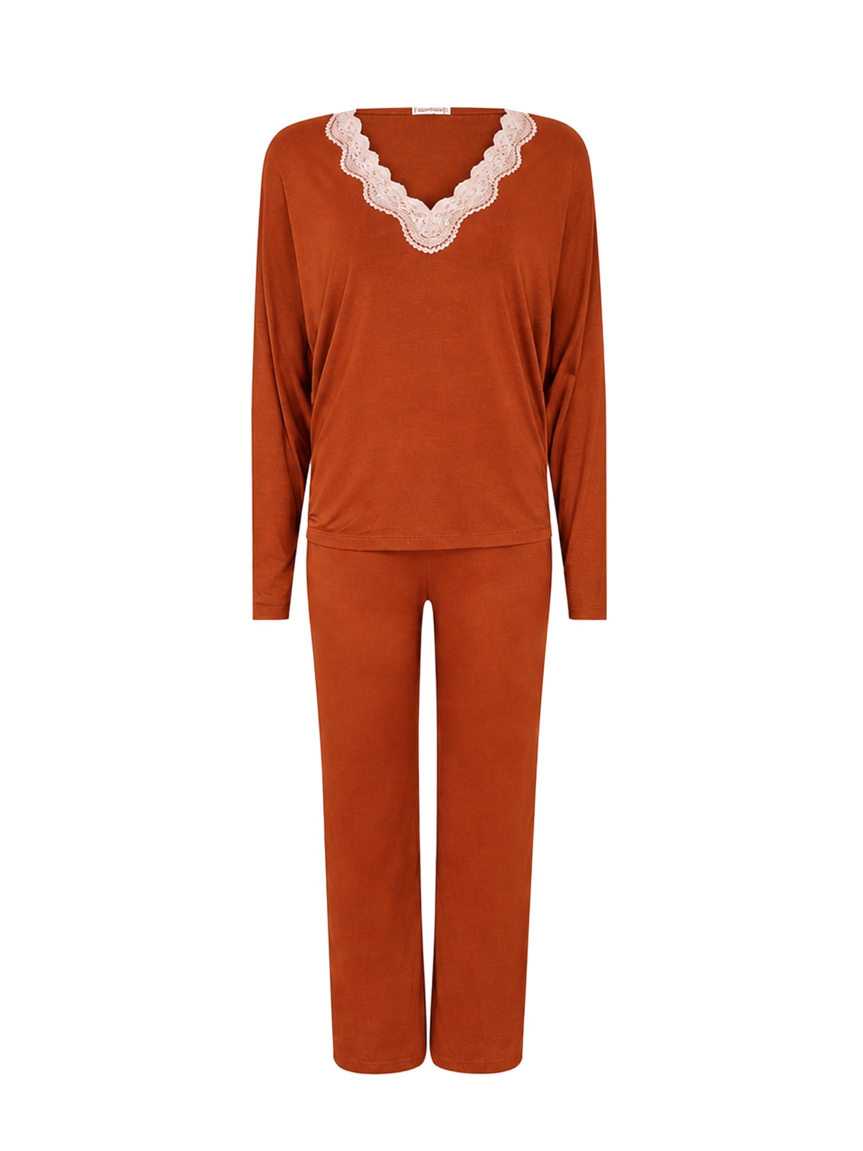 Pijama Longo Sweet Cinnamon Marrom Suntime