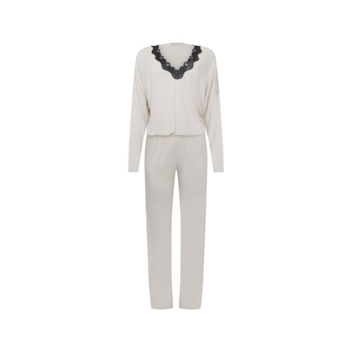 Pijama Longo Sweet - Off White