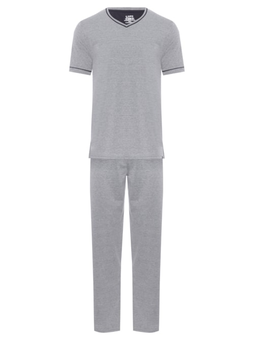 Pijama Masculino Am - Cinza