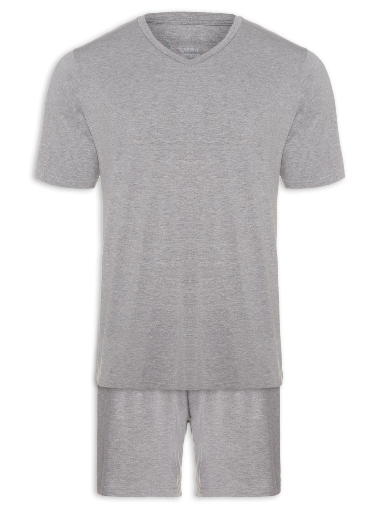 Pijama Masculino Am Gola V - Cinza