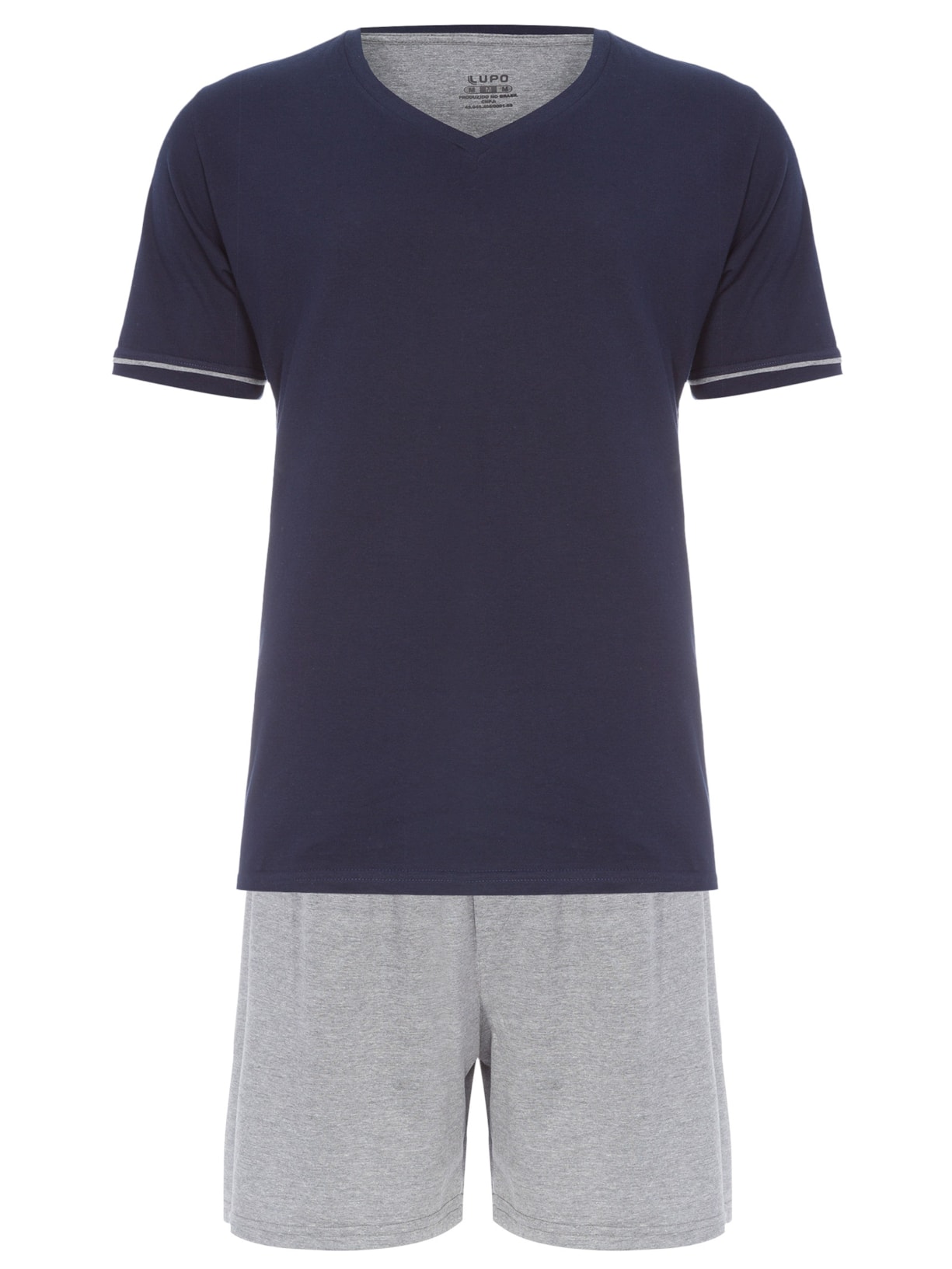 Pijama Masculino Am Malha Curto - Azul