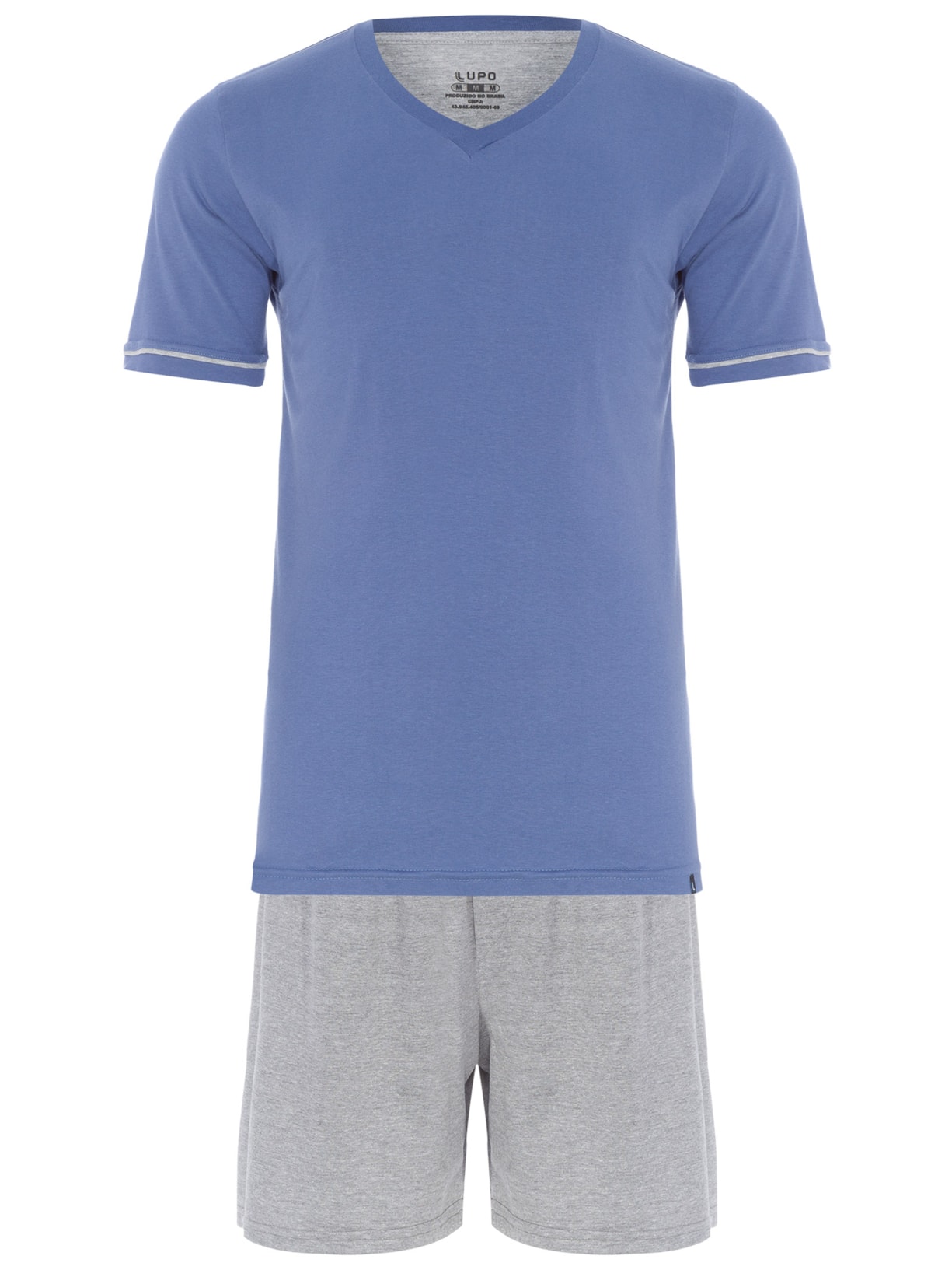 Pijama Masculino Am Malha Curto - Azul