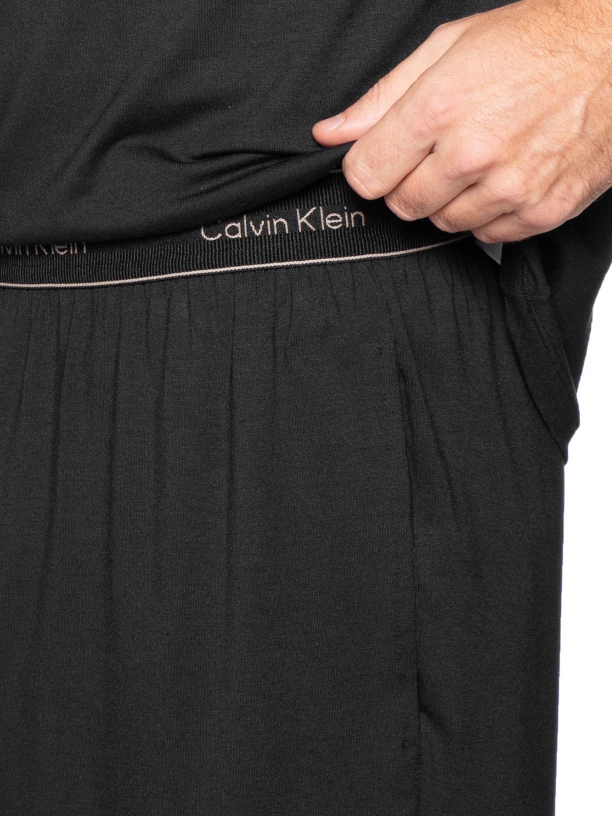 Pijama Masculino Bermuda com Bolso Modal – Preto Calvin Klein Underwear