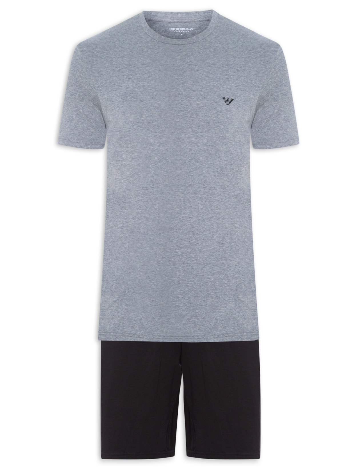 Pijama Masculino Bermuda E Camiseta - Preto