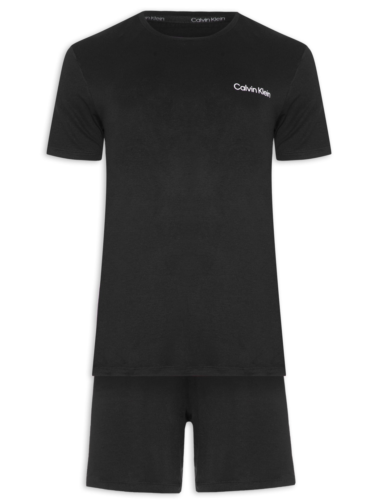 Pijama Masculino Bermuda Viscolight Preto Calvin Klein Underwear