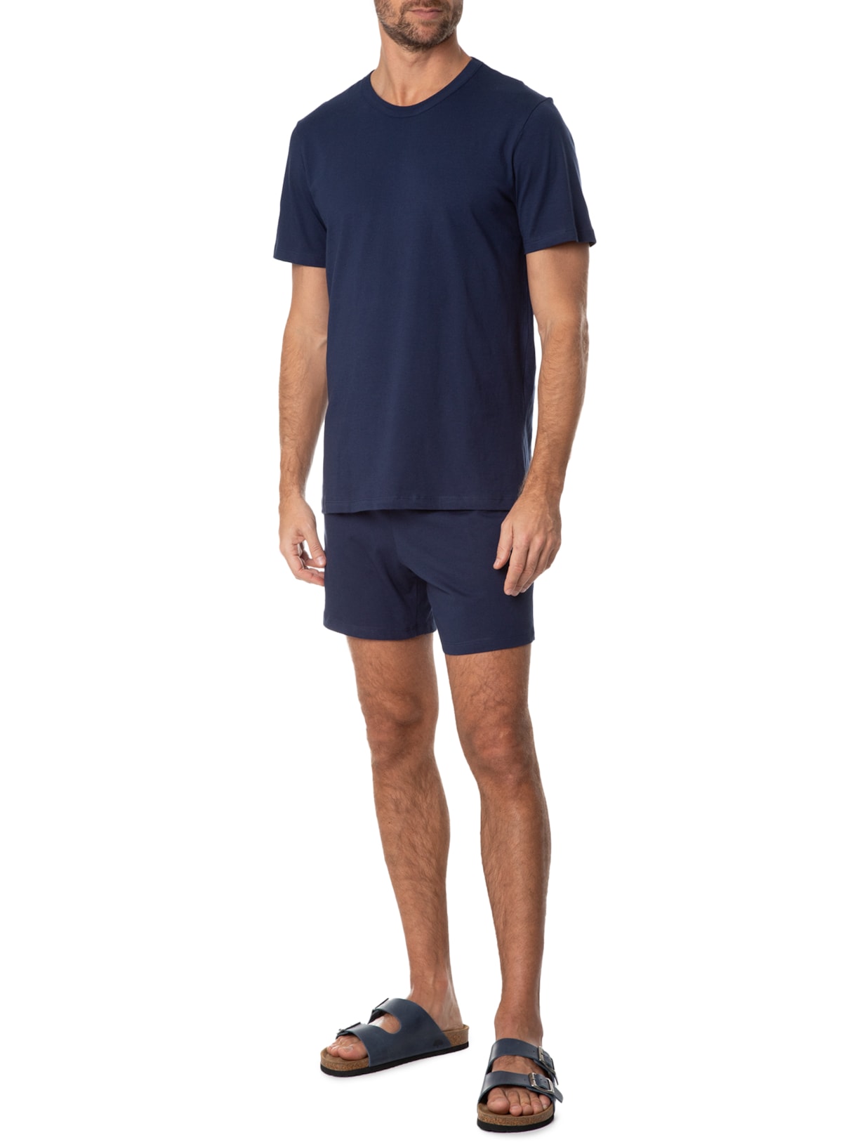 Pijama Masculino Curto Azul Hering Intimates