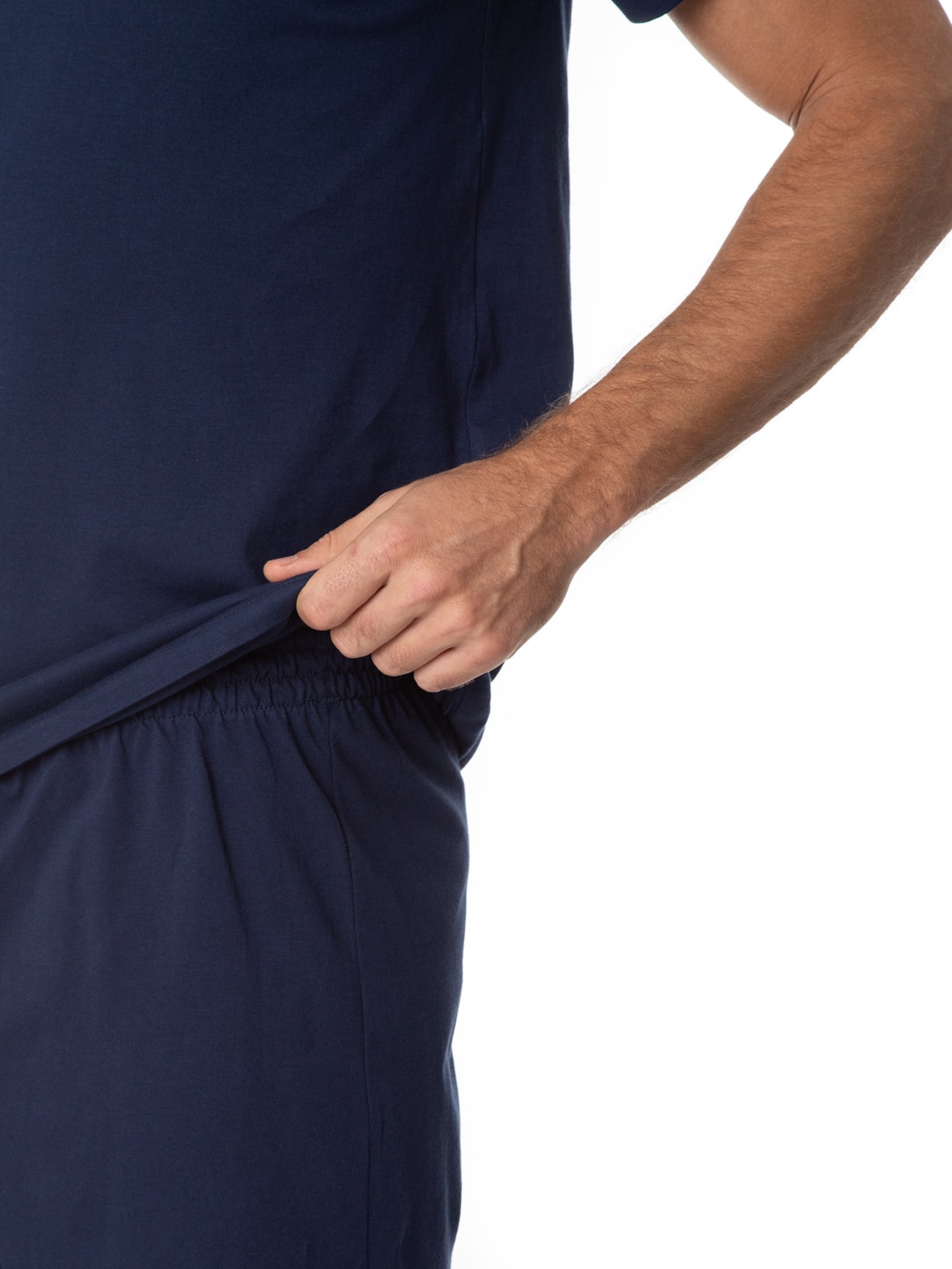 Pijama Masculino Curto Azul Hering Intimates