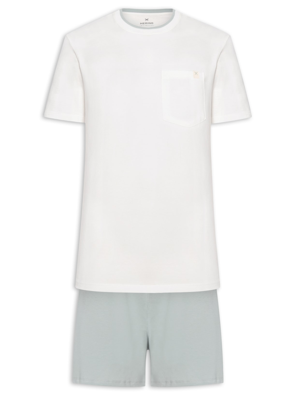 Pijama Masculino Curto - Branco