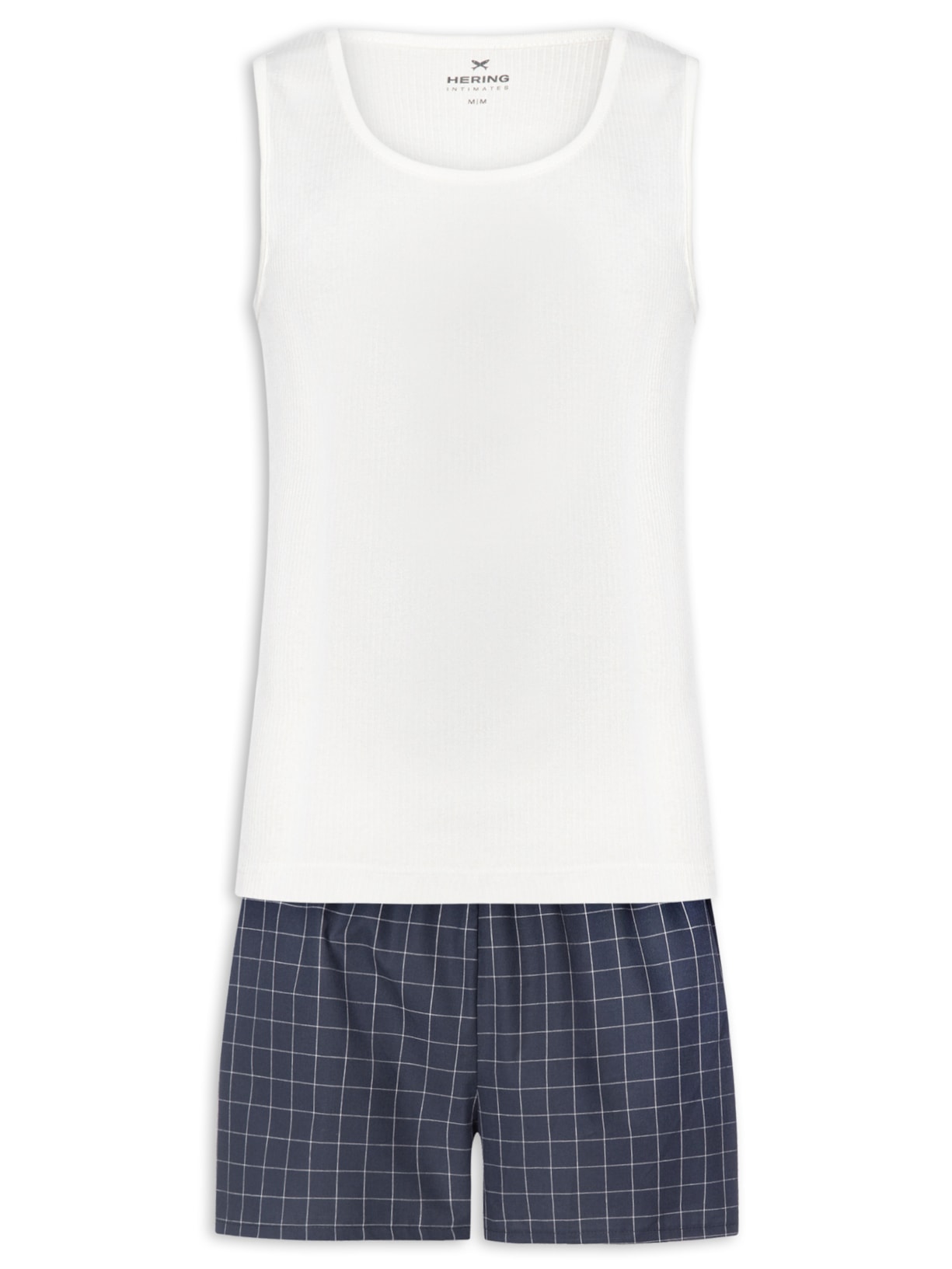 Pijama Masculino Curto - Branco