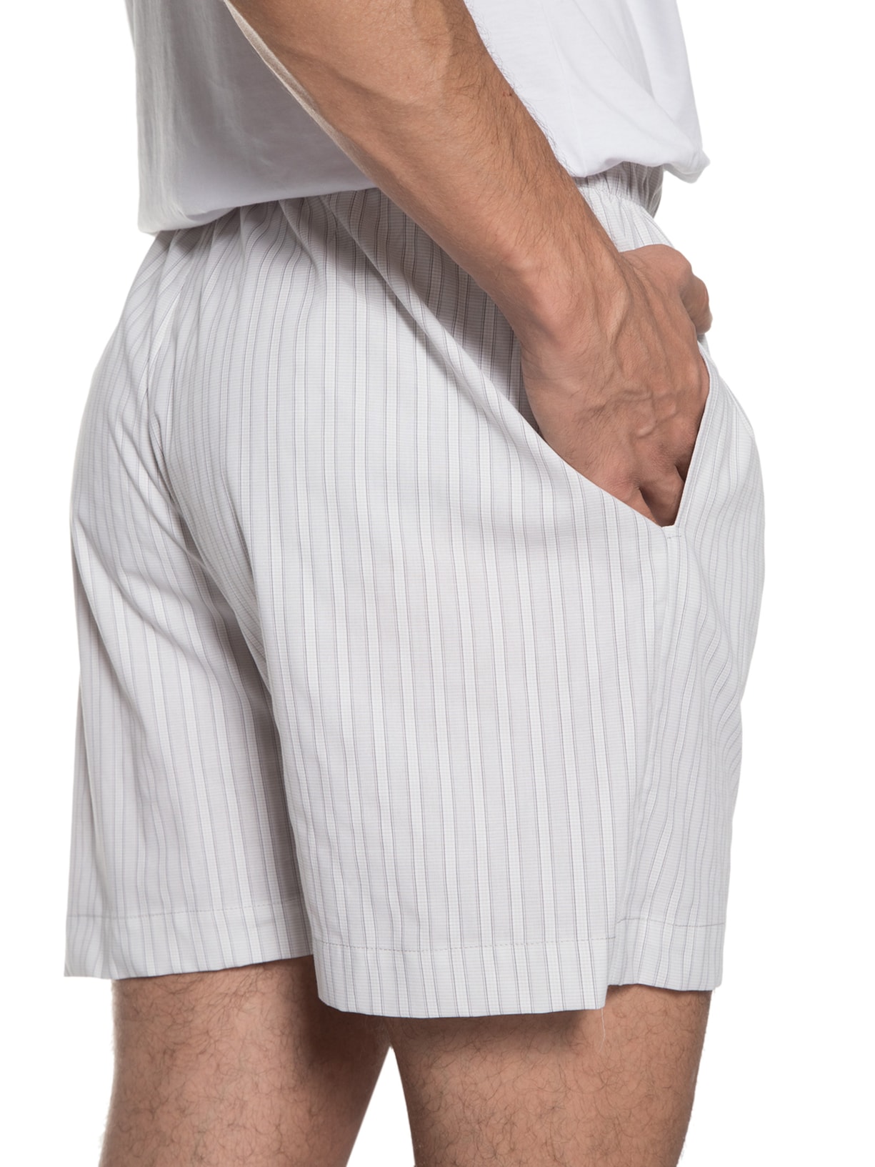 Pijama Masculino Curto Cinza '2 Essential