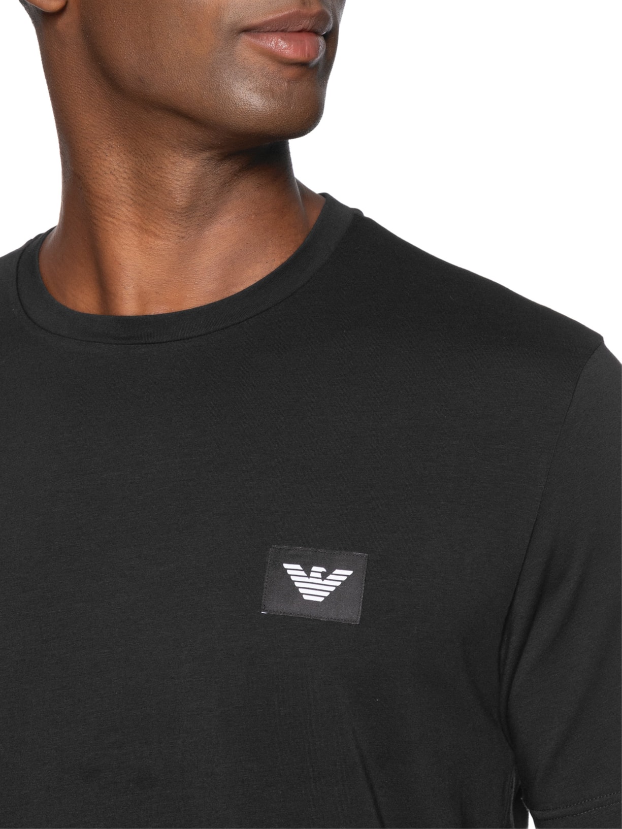 Pijama Masculino Curto Nightwear Preto Emporio Armani Bodywear