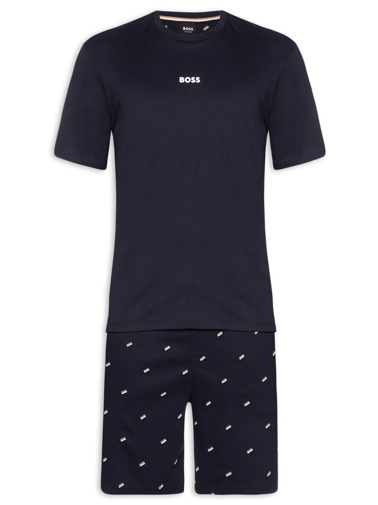 Pijama Masculino Curto Relax Short Set - Azul Marinho