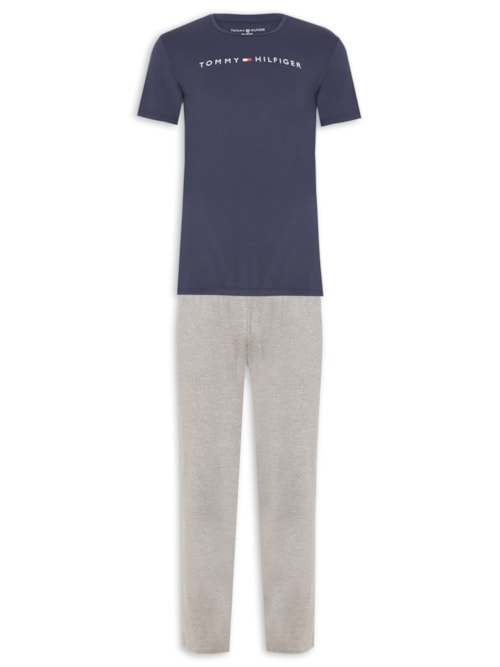 Pijama Masculino Essential - Cinza
