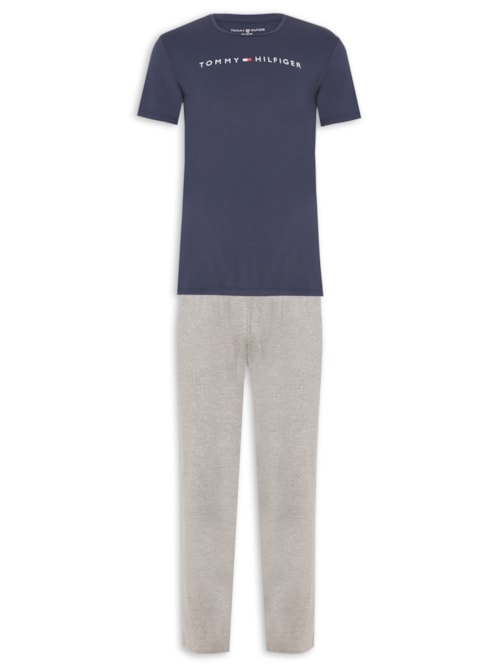 Pijama Masculino Essential - Cinza
