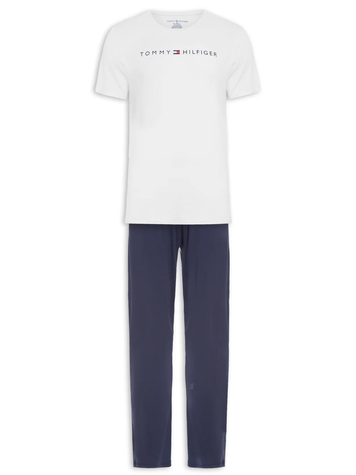 Pijama Masculino Essential Sleepwear Branco Tommy Hilfiger