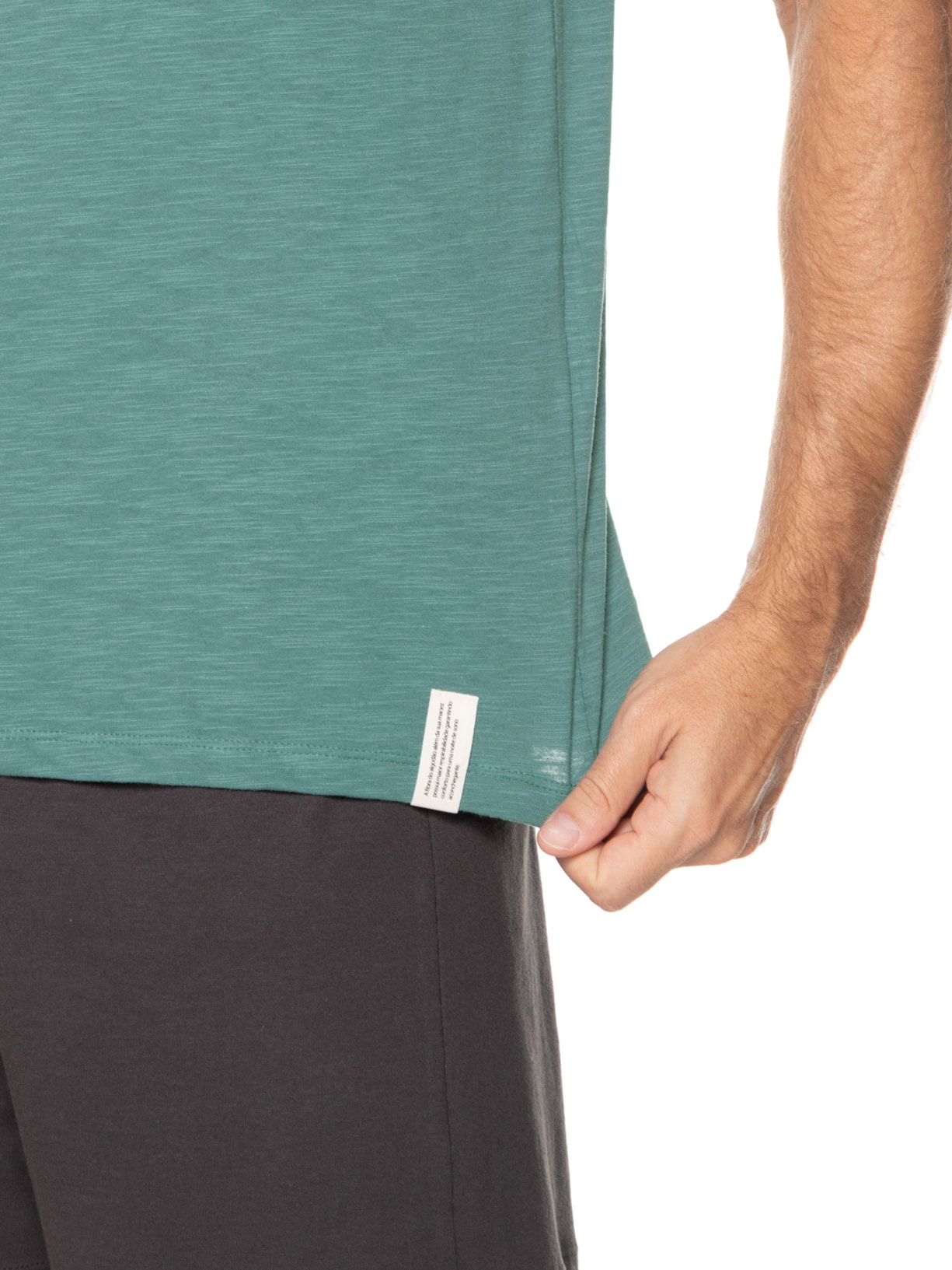 Pijama Masculino Flamê com Bermuda Lisa Verde Hering Intimates