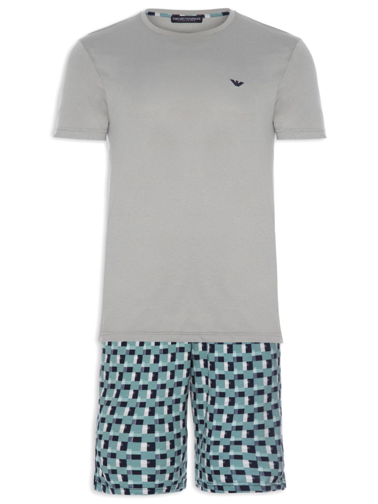 Pijama Masculino Knit - Cinza