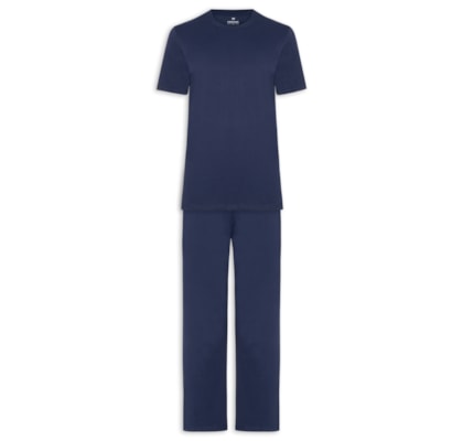 Pijama Masculino Longo Super Cotton - Azul