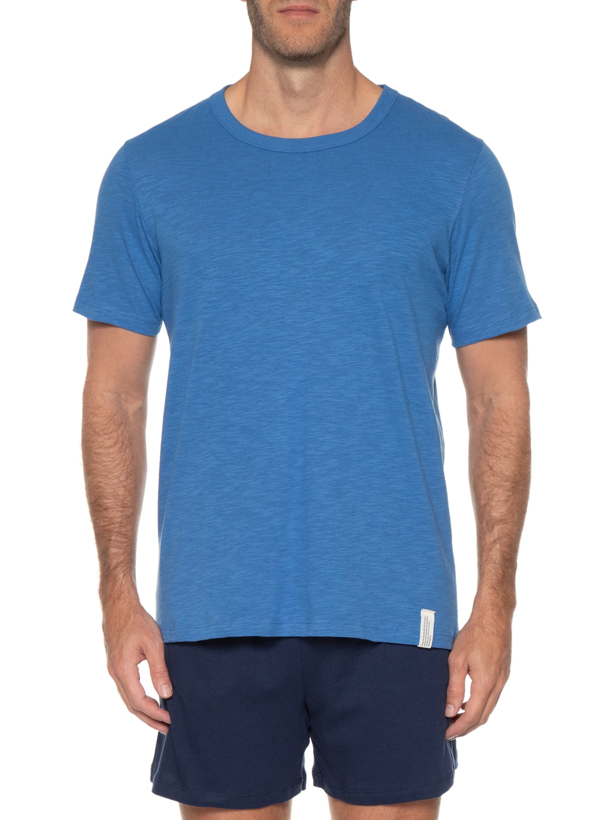 Pijama Masculino Manga Curta Azul Hering Intimates