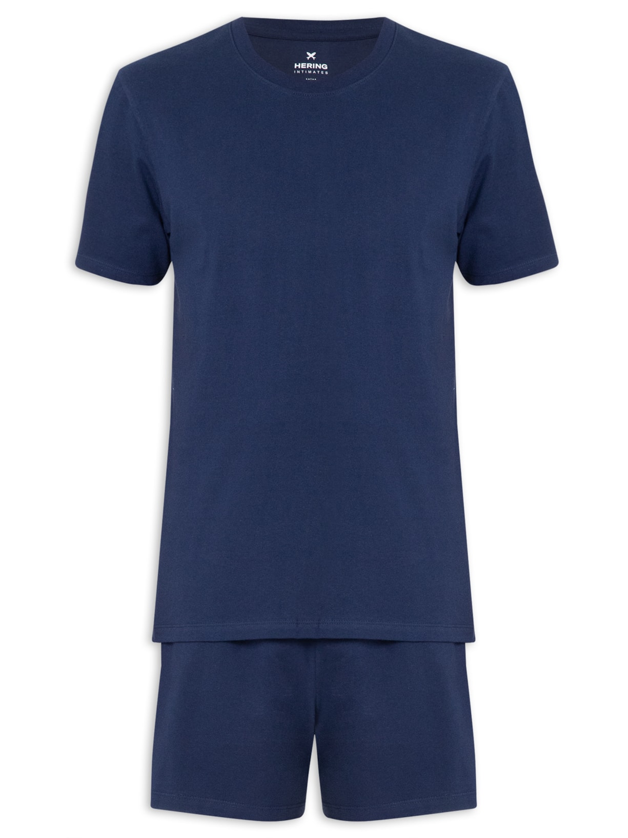 Pijama Masculino Manga Curta - Azul