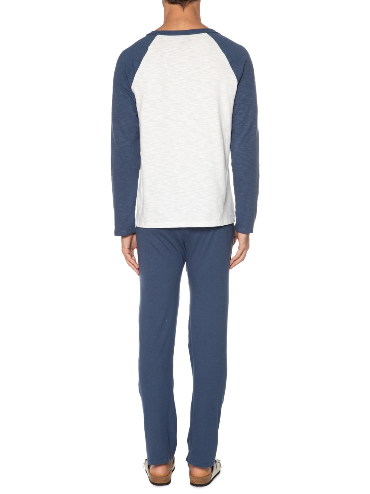 Pijama Masculino Manga Longa Azul Hering Intimates