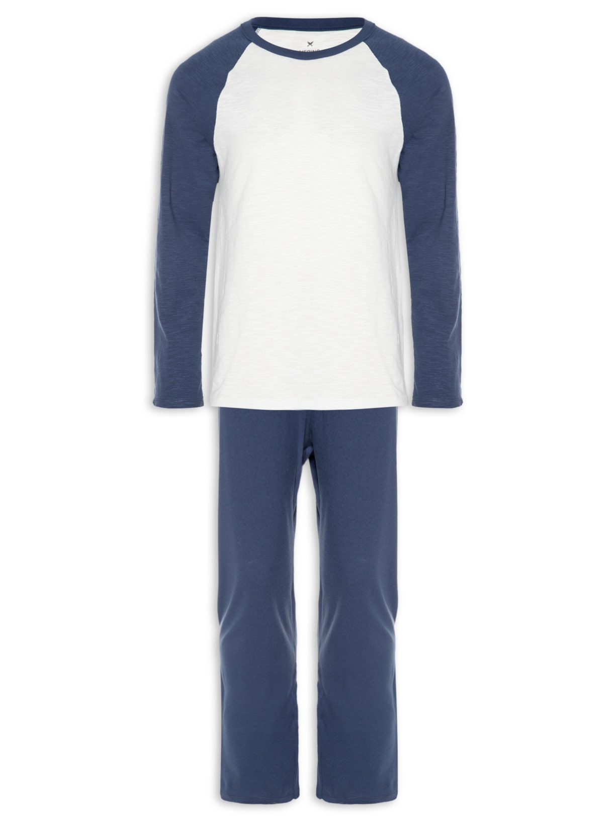 Pijama Masculino Manga Longa Azul Hering Intimates