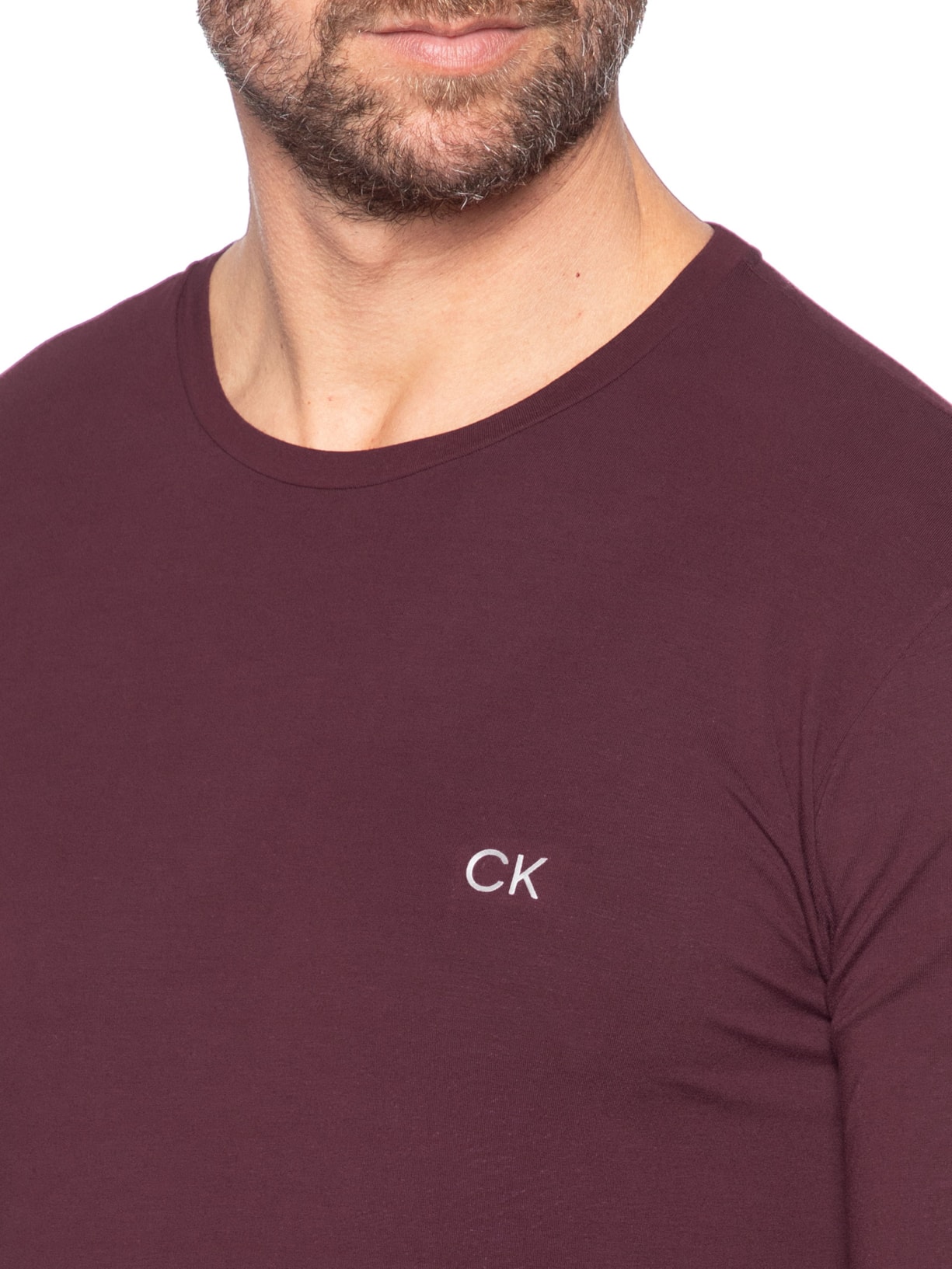 Pijama Masculino Manga Longa Com Calça CK Modal Vermelho Calvin Klein Underwear