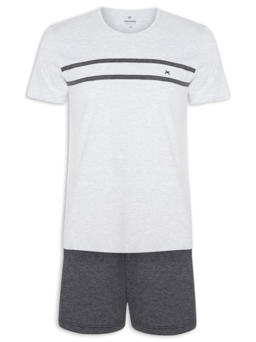 Pijama Masculino Mm - Cinza