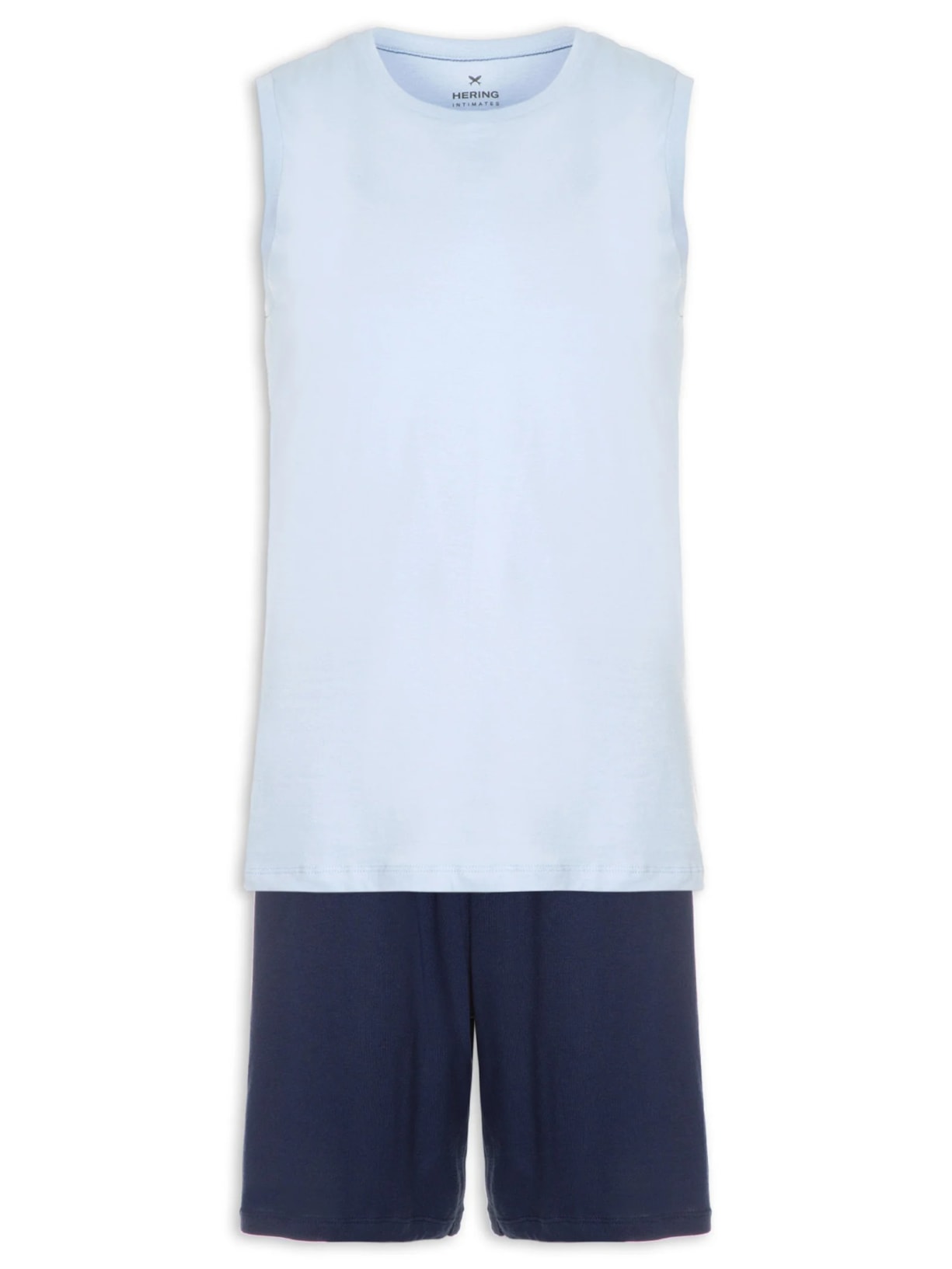 Pijama Masculino Sem Manga Azul Hering Intimates