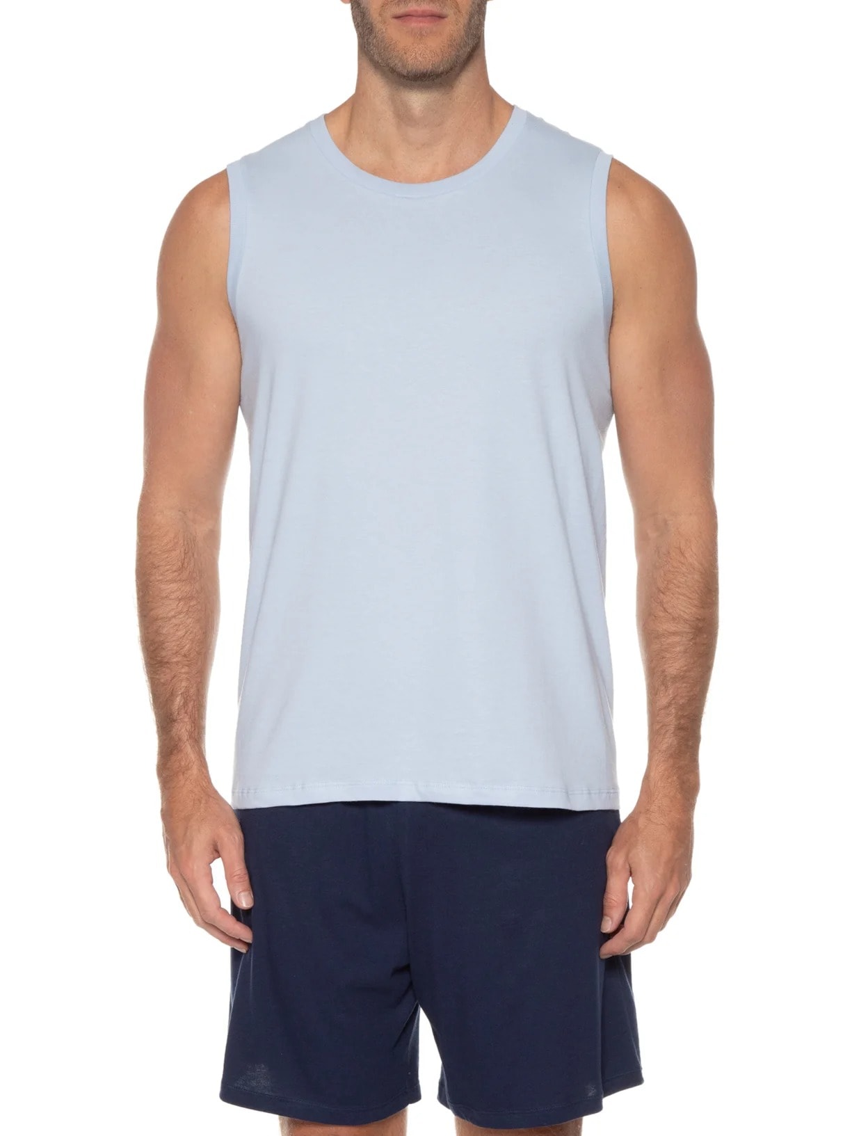 Pijama Masculino Sem Manga Azul Hering Intimates