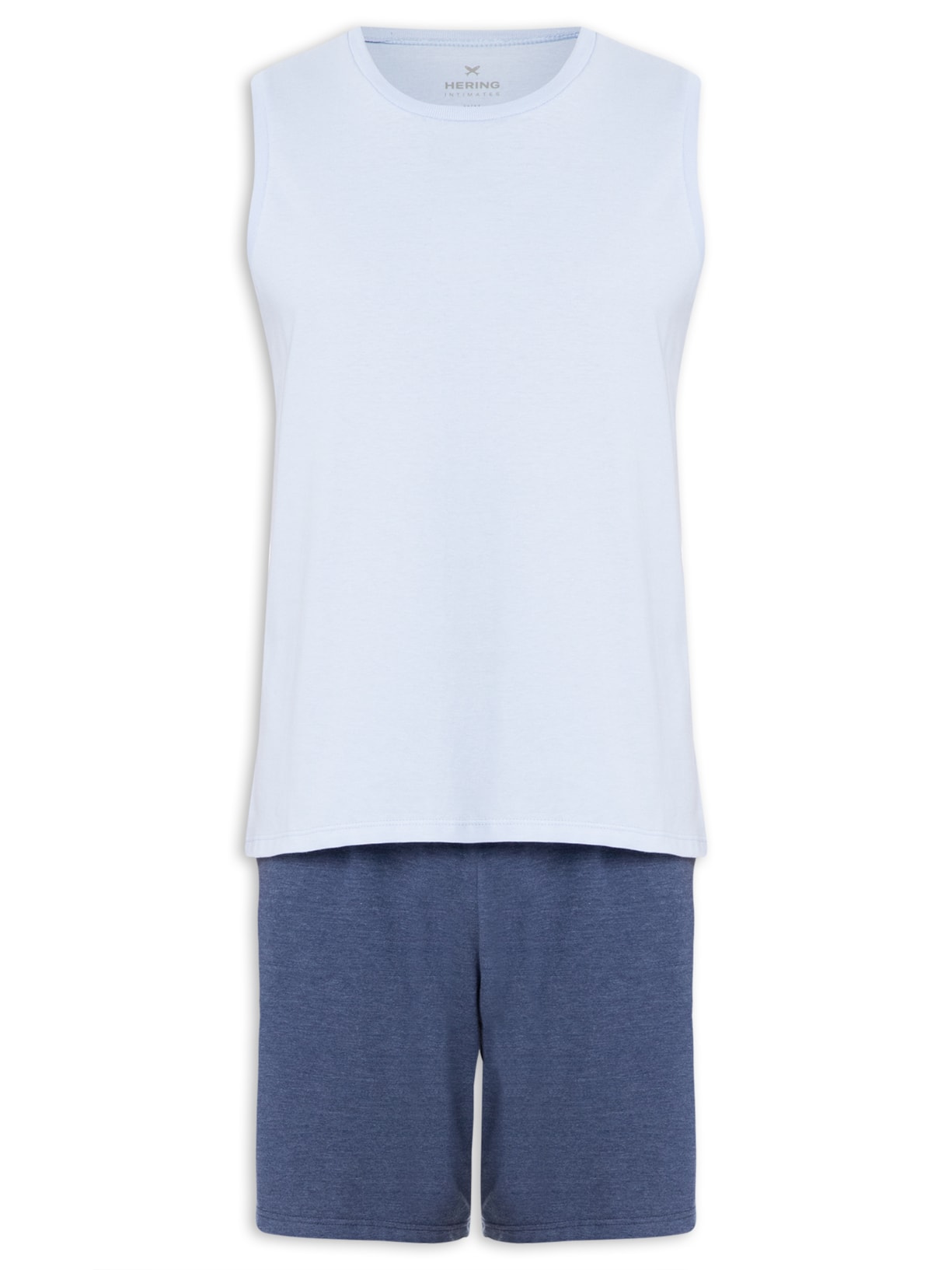 Pijama Masculino Sem Mangas - Azul