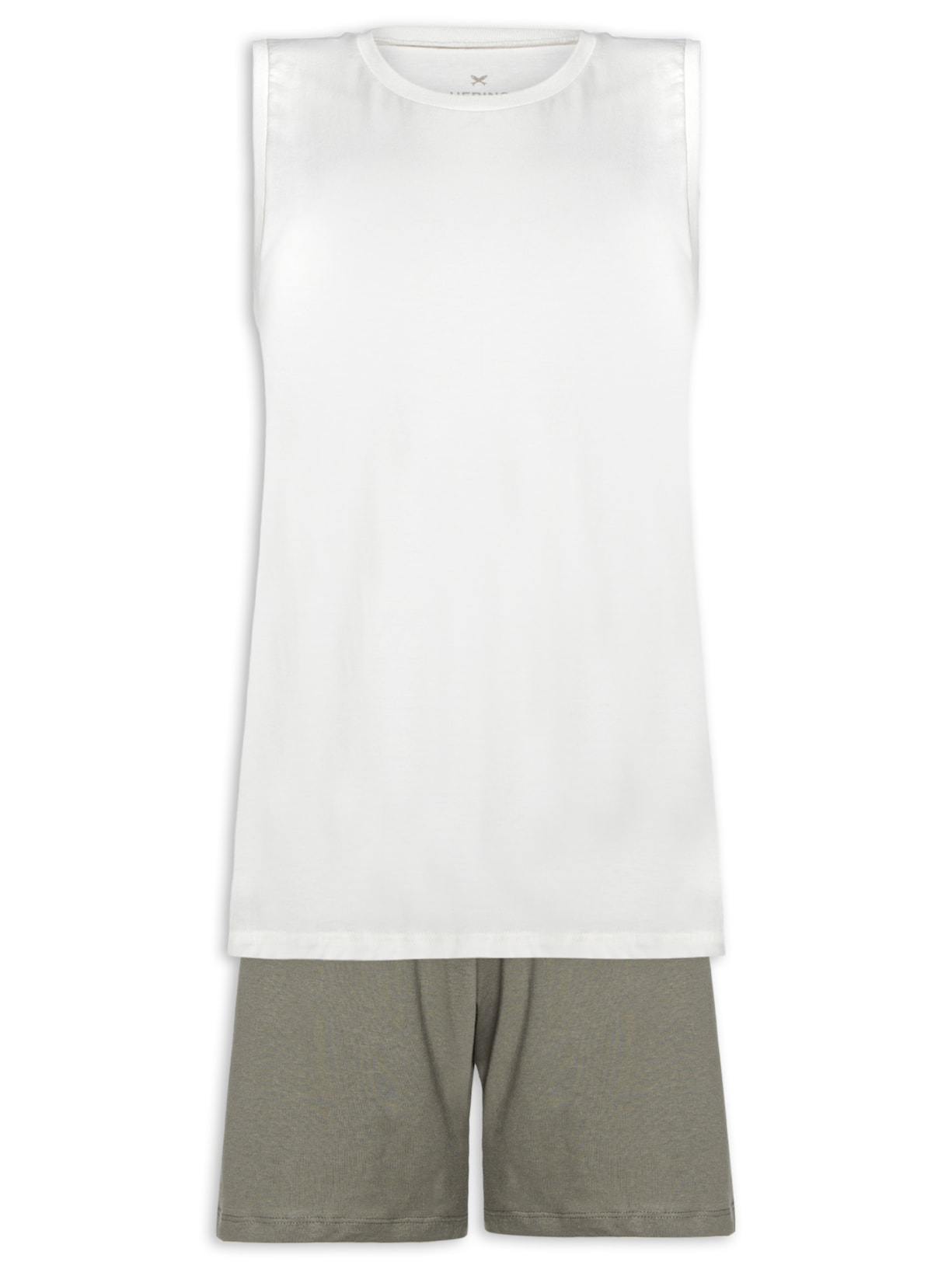 Pijama Masculino Sem Mangas - Verde