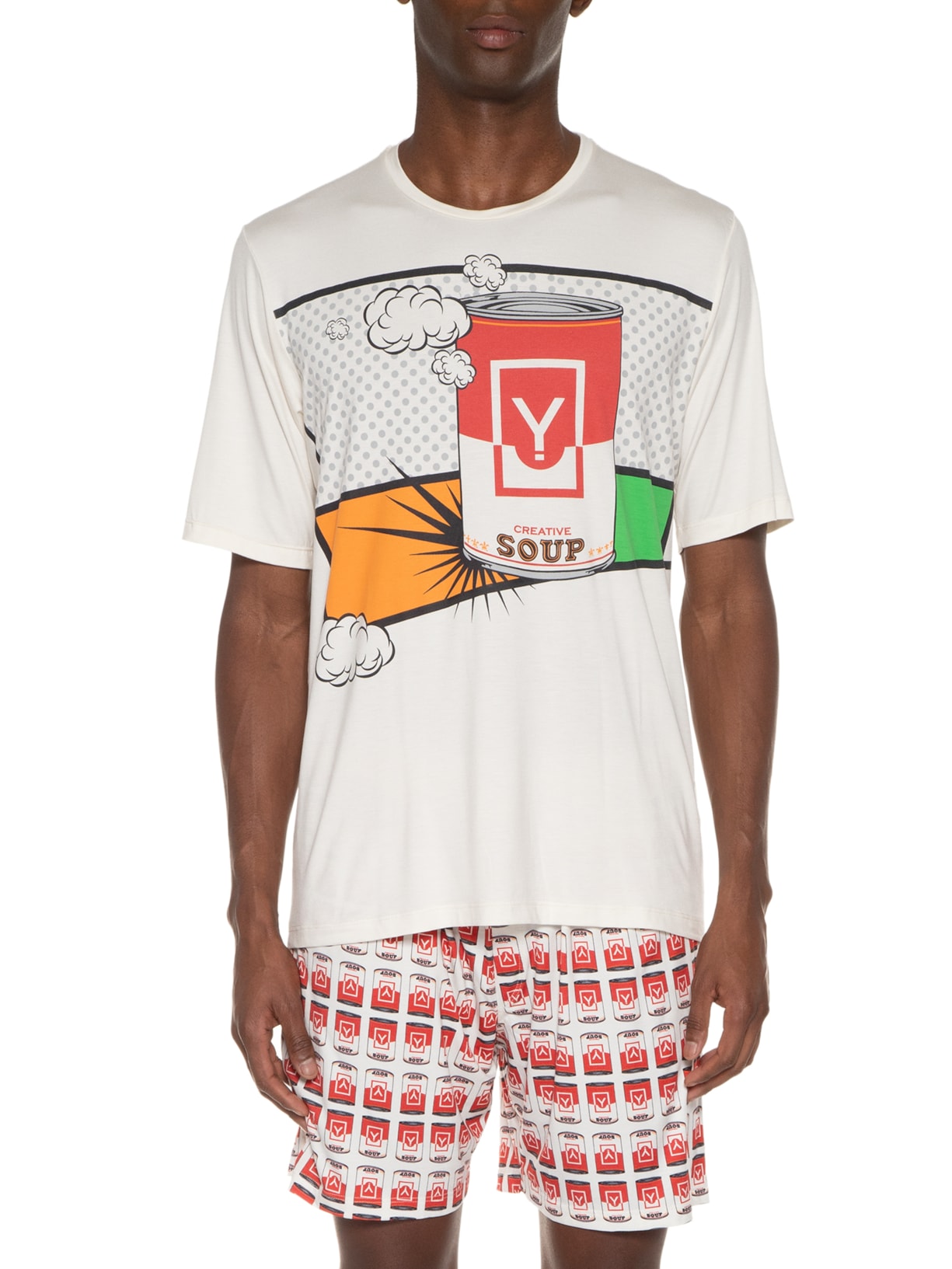 Pijama Masculino Soup Off White Ereditaryo