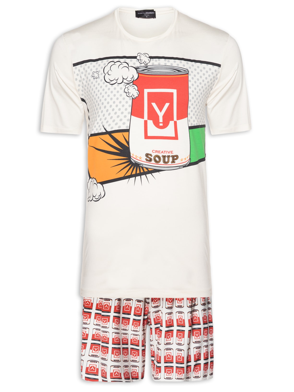 Pijama Masculino Soup Off White Ereditaryo