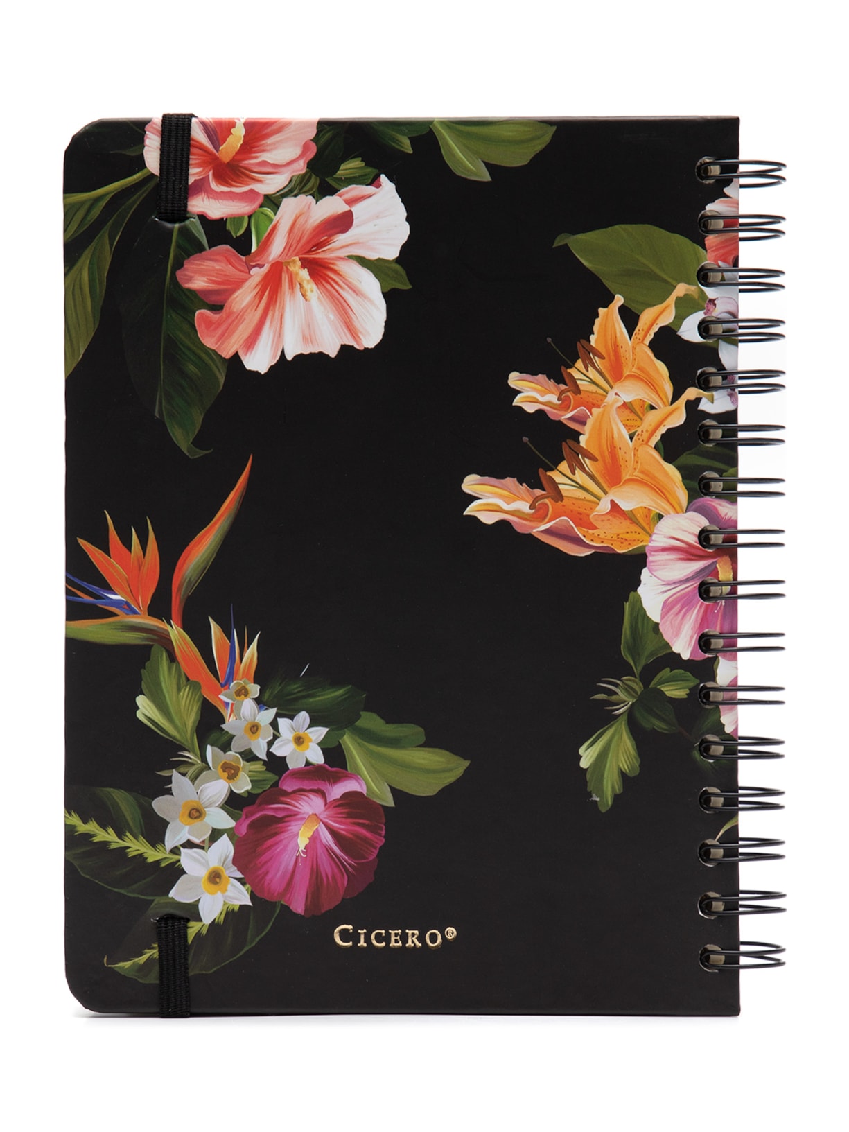Planner Wire-o Tropical Semanal A5 Fauna Preto Cícero Papelaria