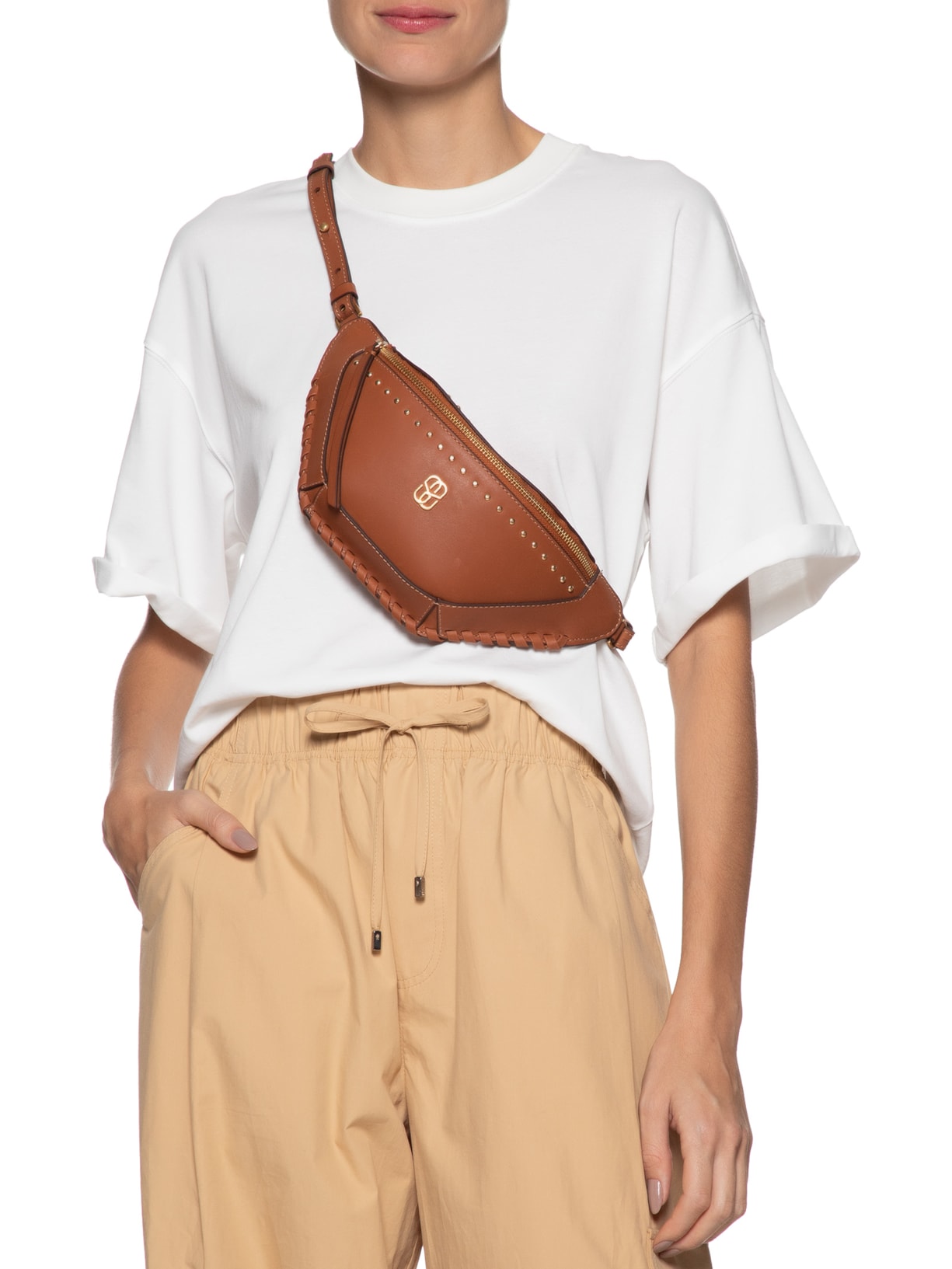 Pochete Feminina At Mad Camu Marrom Schutz