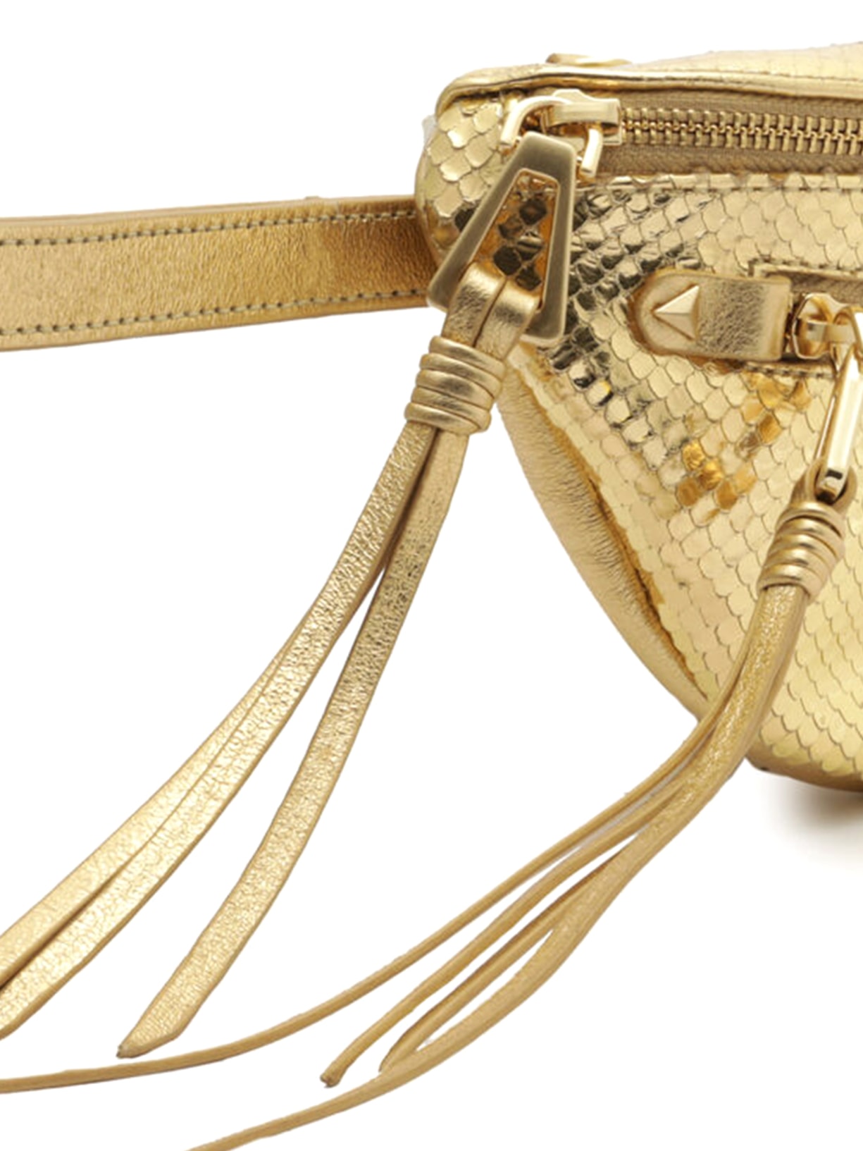 Pochete Feminina Aurora Couro Dourada Schutz