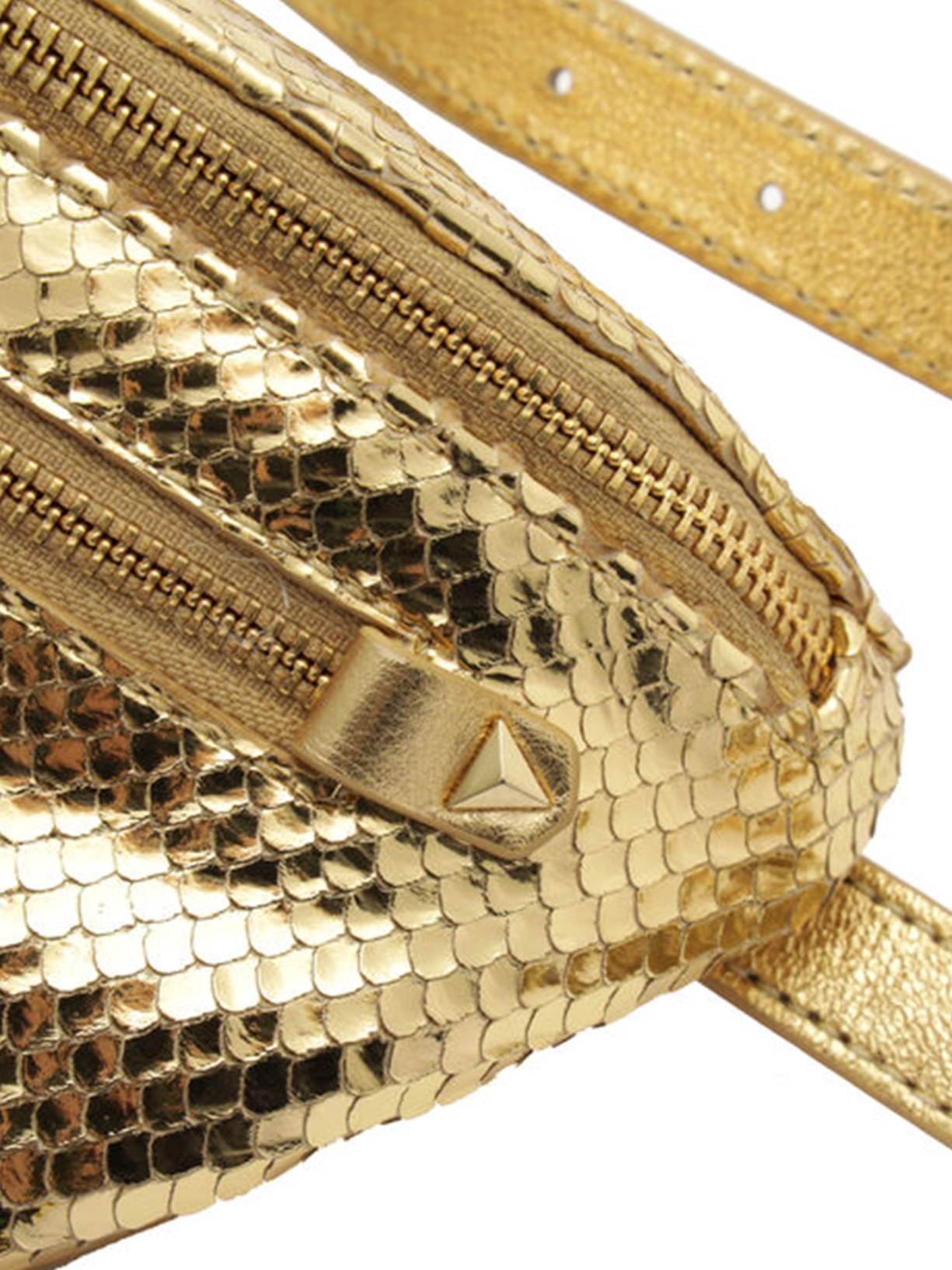 Pochete Feminina Aurora Couro Dourada Schutz