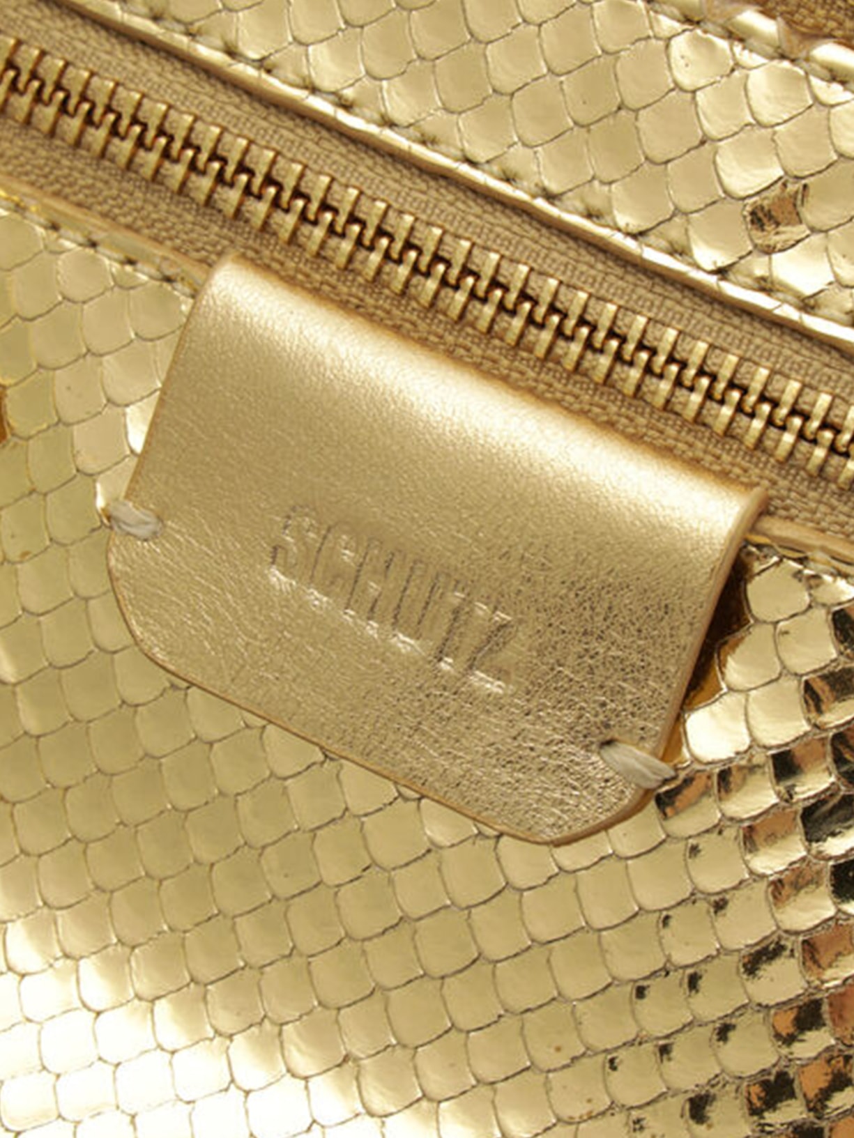 Pochete Feminina Aurora Couro Dourada Schutz