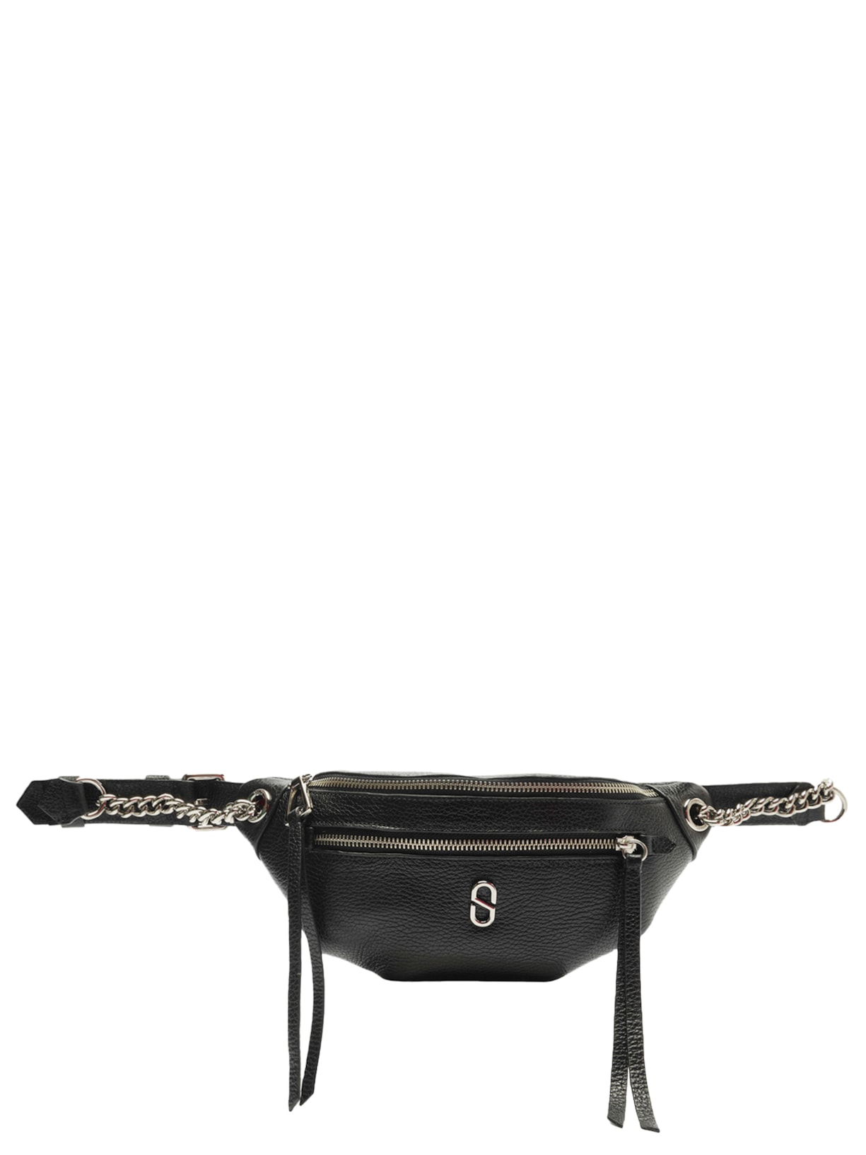 Pochete Feminina Dipsy Studs Couro Pequena - Preto