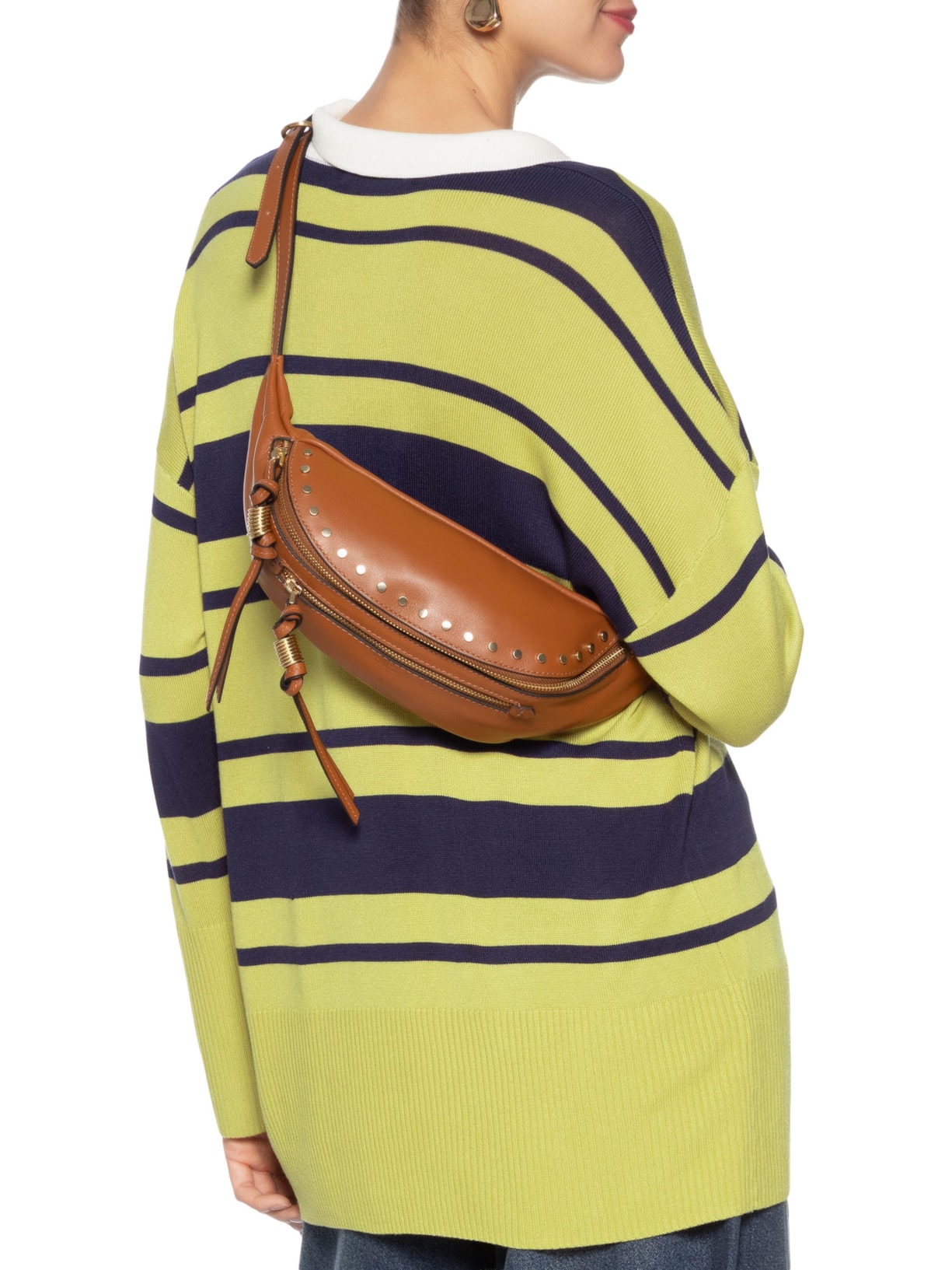 Pochete Feminina Hazel Couro Marrom Schutz