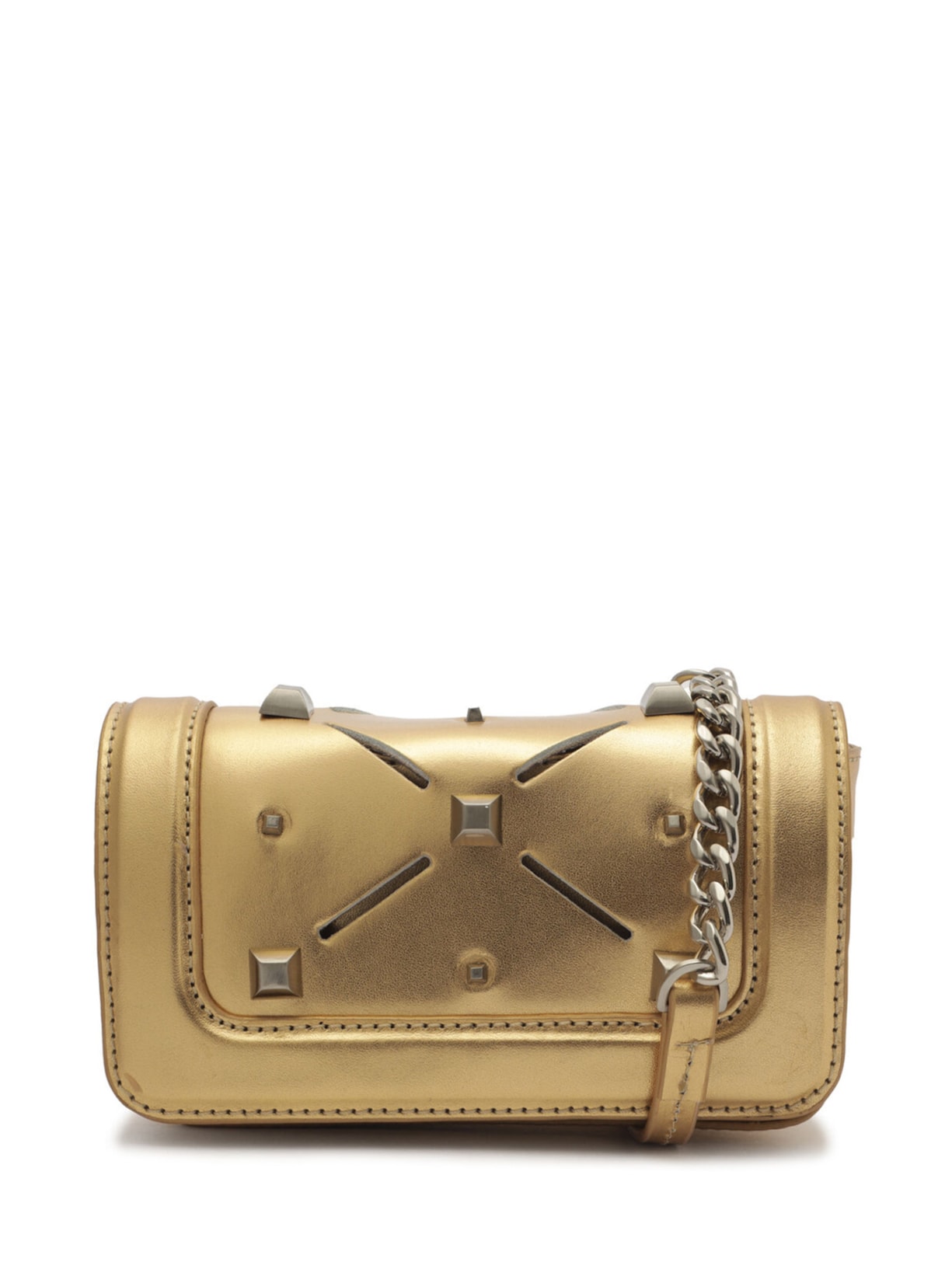 Pochete Feminina Jordin Couro Dourado Schutz