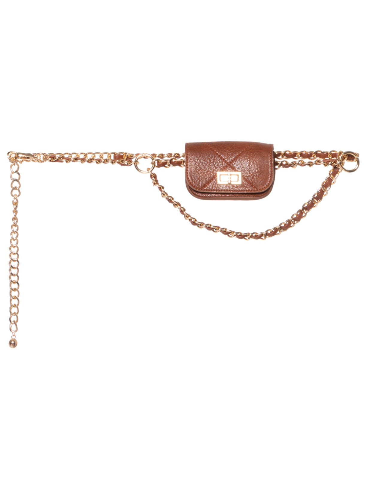 Pochete Feminina Matelassê - Marrom